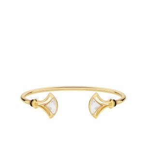 Larcade 18k Gold plated Flex Bracelet Clear Size S by Lalique