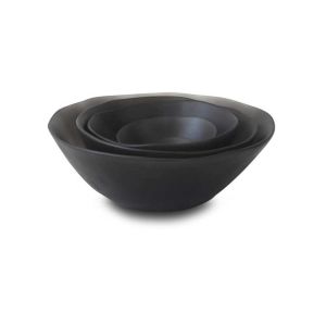 Sculpt Large Tapered Bowl Grey by Tina Frey