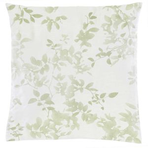 Leaves Grey Green Pillow Case King by Christian Fischbacher