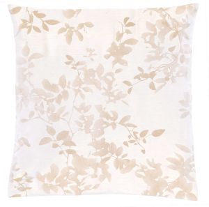 Leaves Ivory Pillow Case Standard by Christian Fischbacher