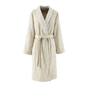 Leopard Shawl Collar Bathrobe (Women's) by Yves Delorme