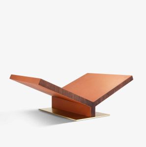 Library Collection Ultimate Collector Bookstand Camel Pebbled Leather by Assouline
