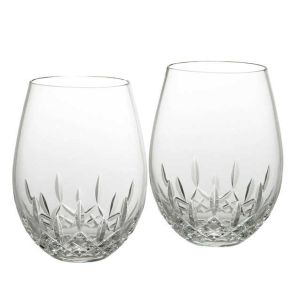Lismore Essence Stemless Wine Deep Red Set/2 by Waterford