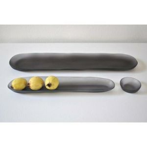 Sculpt Bagette Dish Grey by Tina Frey