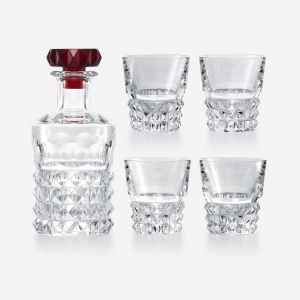 Louxor Bar Set Red X4 by Baccarat