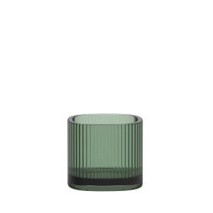 Magica Votive Super Circle Green Medium by Orrefors