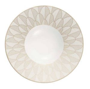 Malmaison Imperiale Gold Large Rim Plate by Christofle