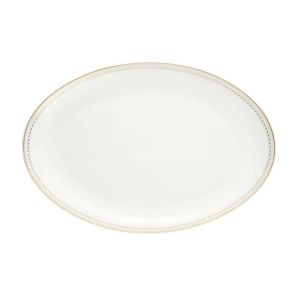 Malmaison Imperiale Gold Oval Platter 14.9&quot by Christofle