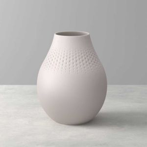Manufacture Collier Beige Vase Tall Perle by Villeroy & Boch