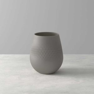 Manufacture Collier Taupe Vase Small Carre by Villeroy & Boch