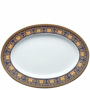 Medusa Blue Small Platter by Versace