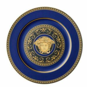 Medusa Blue Service Plate by Versace
