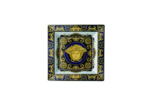 Medusa Blue Large Tray, Porcelain by Versace
