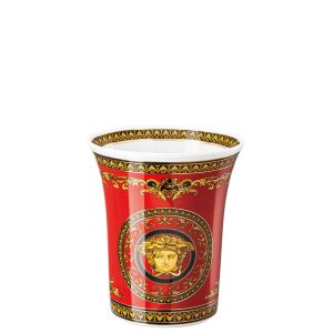 Medusa Red Small Vase by Versace