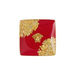 Medusa Rhapsody Red Canape Dish by Versace