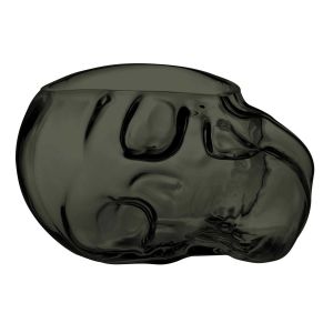 Memento Mori Skull Bowl L Smoke by Nude Glass