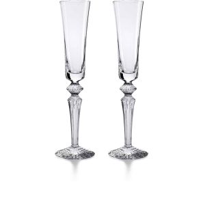 Mille Nuits Flutissimo Clear, Boxed Set Of 2 by Baccarat