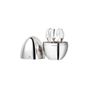 Mood Coffee Silverplate 6-Piece Espresso Spoon Set by Christofle
