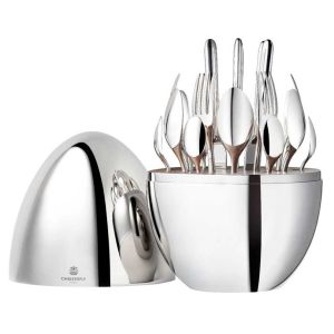 Mood 24-Piece Silverplate Set for 6 People by Christofle