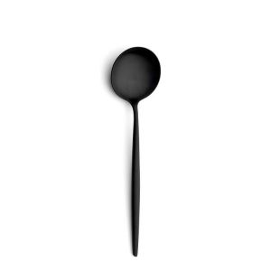 Moon Matte Black Table Spoon by Cutipol