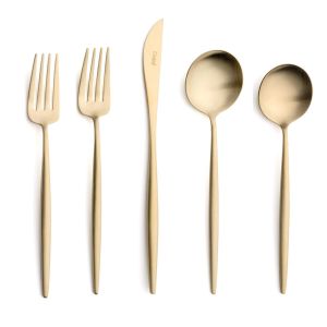 Moon Matte Champagne 5 Pc Set by Cutipol