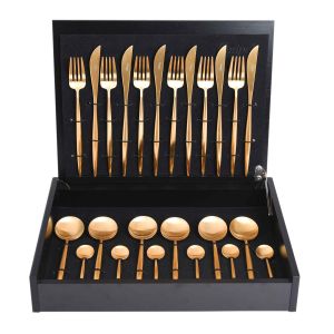 Moon Matte Gold 24 Piece Boxed Set by Cutipol
