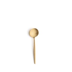 Moon Matte Gold Coffee/Tea Spoon by Cutipol