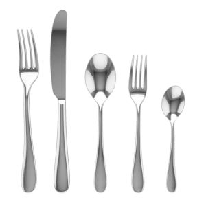 Natura Stainless Mirror 5 Pcs Place Setting by Mepra