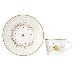 Noel AD cup and saucer by Bernardaud