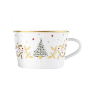 Noel Blanc Tea Cup Only by Bernardaud
