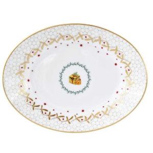 Noel Relish Dish by Bernardaud