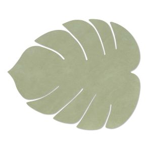 Nupo Monstera Leaf Table Mat Large Olive Green by Lind Dna