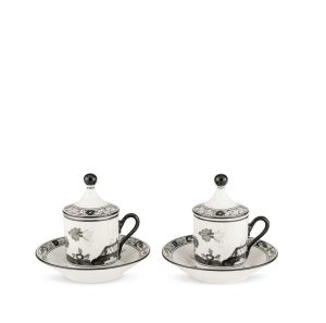Oriente Italiano Albus Coffee Set for Two by Ginori