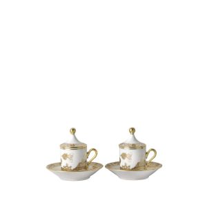 Oriente Italiano Aurum Coffee Set for Two by Ginori