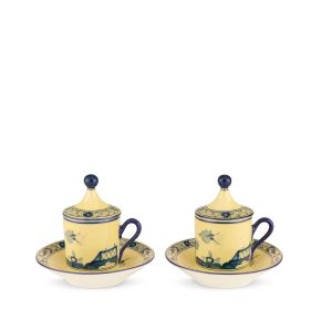 Oriente Italiano Citrino Coffee Set for Two by Ginori