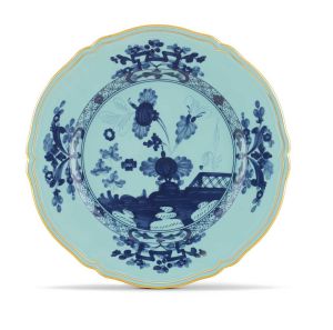 Oriente Italiano Iris Gold Charger plate by Ginori