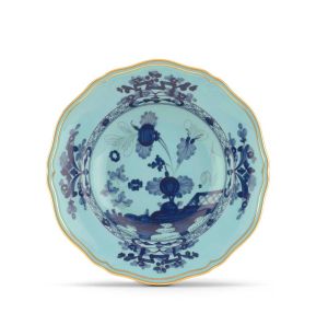 Oriente Italiano Iris Gold Soup Plate by Ginori