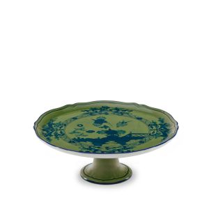 Oriente Italiano Malachite Cake Stand by Ginori