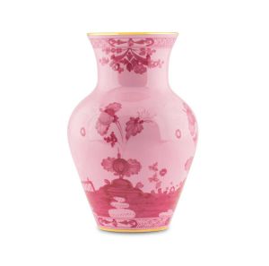 Oriente Italiano Porpora Gold Ming Vase 25cm by Ginori