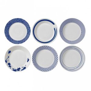 Pacific Mixed Patterns Pasta Bowl Set/6 by Royal Doulton