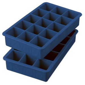 Perfect Cube Ice Tray Set Of 2, Deep Indigo by Tovolo