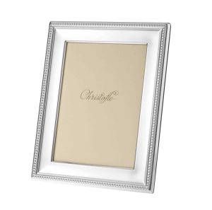 Perles Picture Frame 4&quotX6&quot (10x15 Cm)  Silver Plated by Christofle