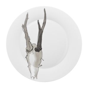 Piqueur Presentation Plate, Charger Trophy Of A Roe Buck by Hering Berlin