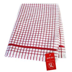 Poli Dri Tea Towel Red by Samuel Lamont