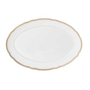Pompadour Oval Platter: 13" by Bernardaud