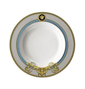 Prestige Gala Bleu Rim Soup 8 1/2 Inch by Versace