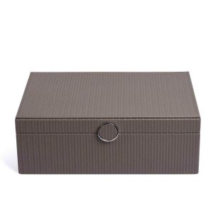Prestige Medium Jewellery Box -Firenze Taupe by Pinetti