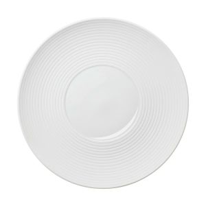 Pulse #109 Wide Rim Dinner Plate, Small Centre 31cm by Hering Berlin