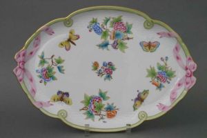 Queen Victoria Tray by Herend