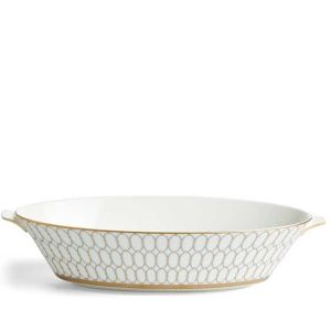Renaissance Grey Open Oval Vegetable Dish by Wedgwood